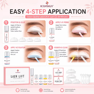 Kit de rehaussement de <span class=keywords><strong>cils</strong></span> ICONSIGN, fabrication OEM, marque privée, lifting professionnel des <span class=keywords><strong>cils</strong></span> et sourcils, kit de <span class=keywords><strong>teinture</strong></span> pour <span class=keywords><strong>cils</strong></span> et sourcils - Product Image 2