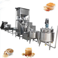 Ligne de production de machine à beurre d'arachide en acier inoxydable Sauce houmous Sésame Tahini Ligne de production
