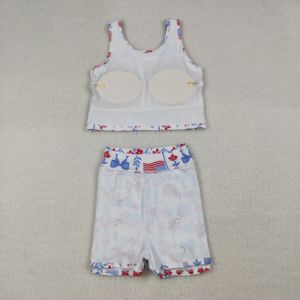 GSD3406 rts Little girl Boutique pink flowers <b>easter</b> bunny smock dress kid wholesale baby girl ruffle sleeve child set - Product Image 5