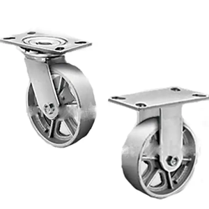 Densen personalizado de alta calidad de alta resistencia núcleo de aluminio 4 5 6 8 10 pulgadas ruedas giratorias 7 pulgadas rueda de carro rueda de aluminio - Product Image 5