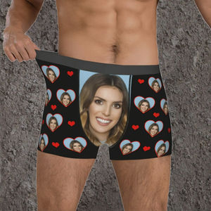 Wholesale ODM High Quality Anti-Static Sublimation Blank Custom Men Underwear Logo Personalized <strong>Photo</strong> Funny Design Briefs <strong>Boxer</strong> - Product Image 3