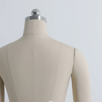 Mannequin de couture réglable en mousse pour femme, demi-corps, pour couturière, tailleur, couture