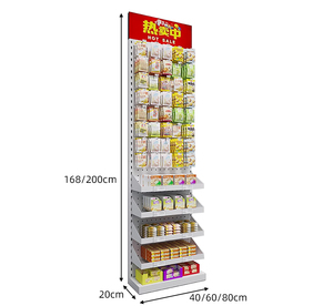 Leke Wood 75*41*220 Supermarket Display Stand <strong>General</strong> Shop Supermarket Shelf Gondola Shelving Grocery Store Super <strong>Market</strong> Shelves - Product Image 4