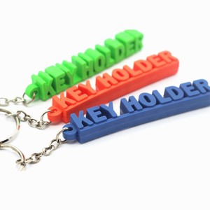 Porte-clés personnalisés avec nom, porte-clés en PVC souple 2D 3D, porte-clés en silicone, logo personnalisé - Product Image 1