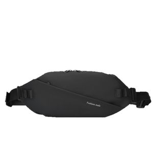 Men's Crossbody Bag Black <b>Large</b> Capacity <b>Chest</b> Bag For Outdoor Running Phone <b>Storage</b> Casual Shoulder Bag - Product Image 5