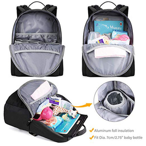ED0267 layers Nylon <strong>black</strong> waterproof <strong>backpack</strong> baby luxury baby <strong>changing</strong> bag other <strong>backpacks</strong> - Product Image 6