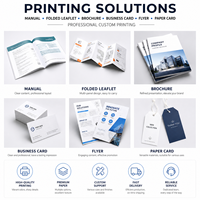 Brochures d'entreprise personnalisées imprimées, manuels de produits tri-pliés, catalogues et dépliants