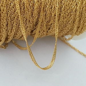 Cadena Singapur de Oro Laminado de 1.8mm, <span class=keywords><strong>14K</strong></span>, Venta al por Mayor para Fabricación de Joyas, Pulseras y Collares - Product Image 2