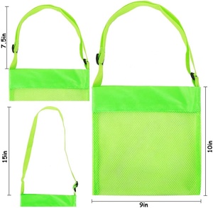 8 "enfants <span class=keywords><strong>outils</strong></span> <span class=keywords><strong>de</strong></span> jardinage 5 pièces ensemble plage coquille sac en maille pour enfants plage bac à sable jouet diverses activités parent-enfant - Product Image 3
