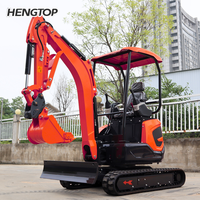 2.5 Ton Kubota Engine Small Excavator Digger Machine Hydraulic Mini Excavator Farm Engineering Micro Excavator With CE EPA