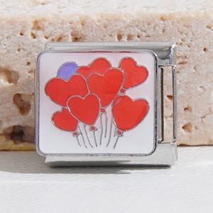 Pulsera de Charms Italianos de Acero Inoxidable Dorado con Cerezas y Estrellas, Venta al por Mayor 2024 - Product Image 5