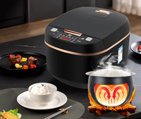 Cuisinière à riz électrique multifonctionnelle intelligente de 5 litres avec boîtier en plastique, programmable, pour usage domestique, en camping-car et en hôtel