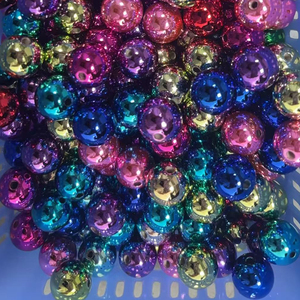 Reviright 16mm 200pcs Mixed Colors Round Handcrafted Colored Acrylic <b>Beads</b> for Making Pen <b>Bead</b> Jewelry - Product Image 4