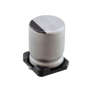 Condensador Original de 470 uF de Montaje Superficial, Aluminio, 470UF, 20%, 16V, SMD, UWZ1C471MCL1GS - Product Image 1