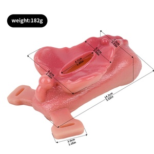 FAAK Penis Attachment Sex Grinder Strap on Pussy Shaped Grinder Clitoris Friction Stimulator Cock <b>Ring</b> Delay Ejaculation - Product Image 2