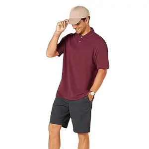 衬衫短袖男士夏季棉透气美国马球t恤男士高品质皮克马球