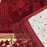 Tapis de prière islamique personnalisé, tapis de prière pliable en velours rembourré, tapis de prière turc, cadeau de Ramadan, tapis de prière épais