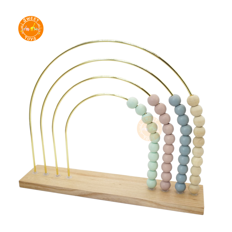 Деревянный математика развивающие игрушки радуги счеты Абака учиться считать цифры для раннего образования Обучение математике