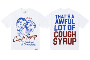 Camiseta Masculina de Algodão com Estampa <span class=keywords><strong>Vintage</strong></span> 'Thats a Awful Lot of Cough Syrup' - Product Image 5