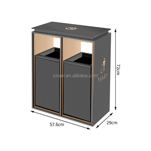 <span class=keywords><strong>Cubo</strong></span> de clasificación de <span class=keywords><strong>basura</strong></span> con estructura de pie para exteriores de fabricante al por mayor para vestíbulo de edificio de oficinas para triturador de <span class=keywords><strong>basura</strong></span> - Product Image 1