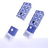 Boîte rigide à tiroirs géométriques uniques, anti-enfants, imprimée en couleur personnalisée, avec système de sécurité CR, en matériaux recyclés, protection UV, marque de luxe