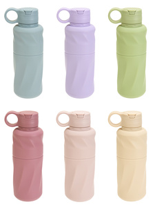 Nouvelle gourde portable en silicone pour enfants, grande capacité, isolée thermiquement, idéale pour les activités sportives et la randonnée en extérieur - Product Image 6