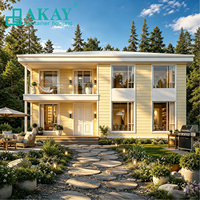 Villas préfabriquées de luxe AKAY de haute qualité, résistantes au vent et aux tremblements de terre, maisons modulaires extensibles en conteneurs, maison préfabriquée modulaire