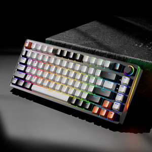 <span class=keywords><strong>Clavier</strong></span> mécanique de jeu de haute qualité à 83 touches, disposition 75%, avec rétroéclairage RVB, <span class=keywords><strong>clavier</strong></span> mécanique de jeu <span class=keywords><strong>compact</strong></span> personnalisé avec bouton - Product Image 2