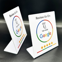 Porte-cartes NFC en PVC personnalisable avec logo, 13,56 MHz, durable, pour les avis sur les réseaux sociaux, 504 octets de stockage, avis Google