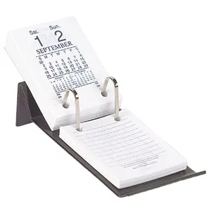 Popular Custom Home Office Acrylic Metal Rings Calendar Holder Colorful Acrylic Tabletop Calendar Acrylic Desk Calendar Stand