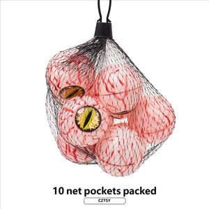 Pendentif de sac en filet créatif et personnalisé pour <span class=keywords><strong>Halloween</strong></span>, motif œil de chat <span class=keywords><strong>squelette</strong></span>, pour maison hantée et pièce secrète, avec <span class=keywords><strong>petit</strong></span> fil de sang et œil. - Product Image 4