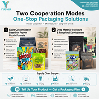 Sachet Doypack de luxe imprimé personnalisé mat pour bonbons Taffy acidulés, avec fenêtre, fermeture Ziplock, trou de suspension Sombrero, pour confiseries SUP