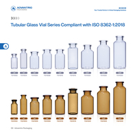 Flacons en verre de qualité médicale de 3 ml, 5 ml, 7 ml, 8 ml, 10 ml, 15 ml, 20 ml, 25 ml, 30 ml, flacons en verre pharmaceutique avec bouchons en aluminium