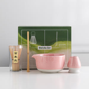 Nouvel ensemble de thé Matcha avec bol à motif tissé Sakura, fouet à thé Bai Ben <span class=keywords><strong>Li</strong></span> <span class=keywords><strong>Da</strong></span> et ensemble d'outils de brosse à Matcha - Product Image 6