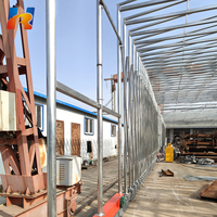 Abri de toit rétractable en structure d'acier industrielle, auvent extérieur pour plateforme de chargement et stockage en usine