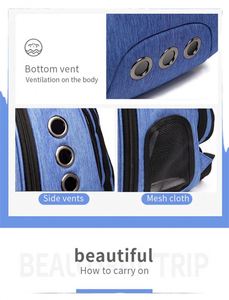 Mochila Cápsula para Mascotas, Perros y Gatos, Diseño OEM/ODM de Fábrica BSCI, Mochila Transportadora de Burbuja para Gatos, Cápsula Espacial para Camping - Product Image 3