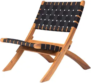 Плетеный складной портативный пляжный стул, деревянный шезлонг, деревянный стул для кемпинга, для газона, пола, бассейна, шезлонга, палуба