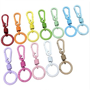 Colorful Zinc Alloy Hook Keychain <b>Spring</b> <b>Clip</b> For Bag Accessories Diy Craft Parts - Product Image 4