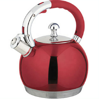 Bouilloire sifflante en acier inoxydable 3L, fabriquée en Chine, écologique, compatible lave-vaisselle, pour cuisinière avec fond à induction, pour usage domestique