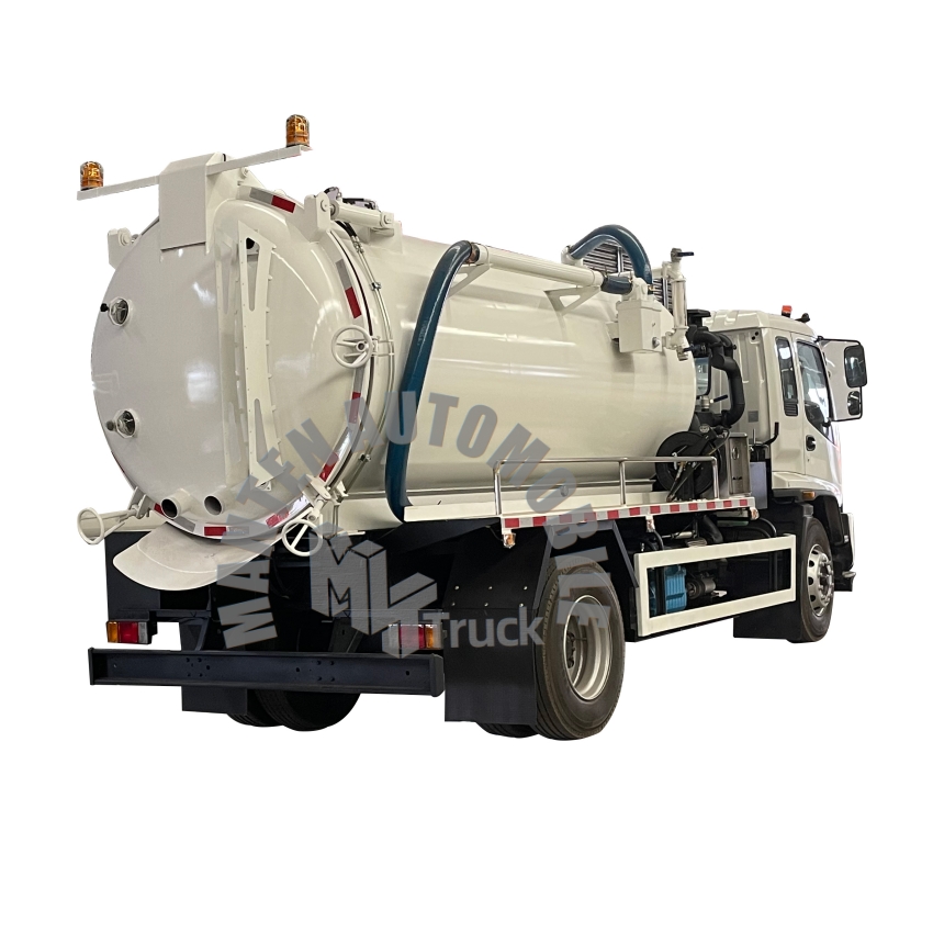 Вакуумный грузовик ISUZ - U 100P FTR, 10 куб. М