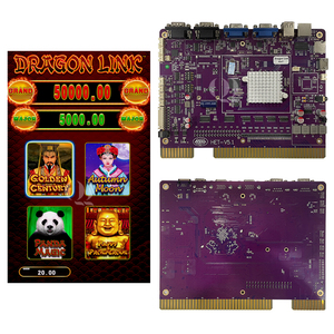 แผ่นเกม QIQU Dragon Link 4 in 1 มัลติเกมบอร์ด รุ่นทดลองเล่น panda magic skill game board สำหรับเครื่องเกมแนวตั้ง - Product Image 1