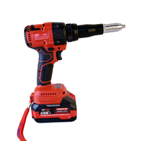 LDR01 Pistolet à rivet portable B2B Liquidation 20V Moteur sans balais Pistolet à riveter manuel sans fil avec deux piles Outils électriques pour le bricolage
