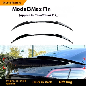 Aileron arrière fixe en fibre de carbone et ABS pour Model 3 2017+, accessoires externes pour la restauration de voitures, aileron Model 3 2017+ - Product Image 3
