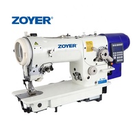 Machine à coudre industrielle à grande vitesse ZOYER ZY-2284N-D4 à point zigzag à lit plat pour usine de confection, nouveau moteur intégré