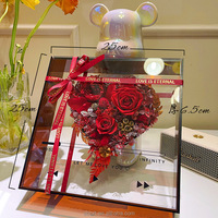 2025 nouvelle mode boîte transparente pour noël saint valentin Thanksgiving pour toujours roses éternelles Rose fleur éternelle boîte de CD nouveau