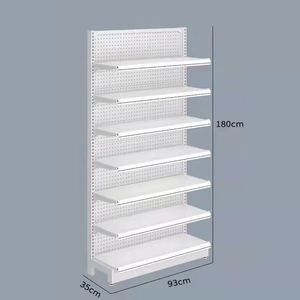 Manufacturer Low MOQ Metal Gondola <b>Rack</b> Multi-levers Store Shelves for Convenience Store Mall Supermarket Pharmacies - Product Image 4