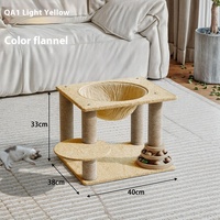 Arbre à chat écologique intégré, support d'escalade pour chat, gain de place, griffoir, plateforme de saut, jouet pour animaux de compagnie