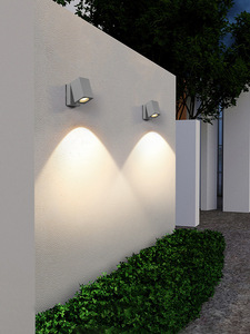 Lampe murale extérieure super lumineuse LED en alliage d'aluminium, étanche, 3500K blanc chaud, angle de faisceau de 20 degrés, lumière de jardin murale - Product Image 6