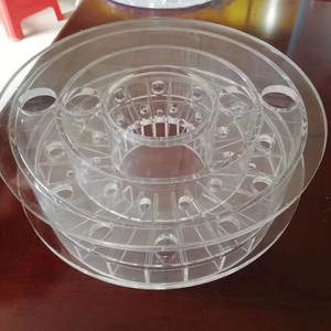 Tubes en plastique conçus en usine de tubes à bride acrylique pour un projet exact Livraison rapide Joint standard PMMA à bride acrylique - Product Image 1