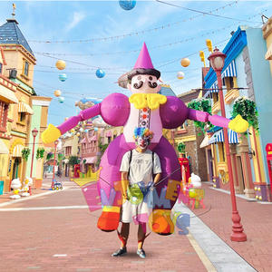 Guangzhou fábrica OEM nuevo diseño inflable desfile disfraz caminar inflable payaso bailando marioneta - Product Image 5